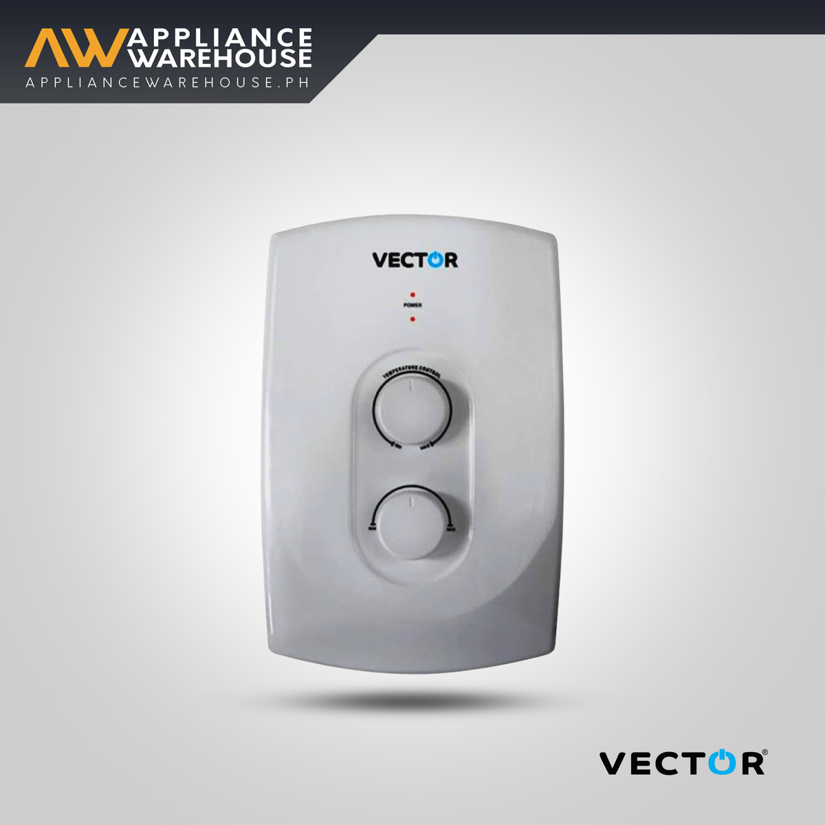 Vector VP-268 Singlepoint Instant Water Heater w/ Stabilizer 3.5 Kw (White)  ***CLASS "B" ITEMS***