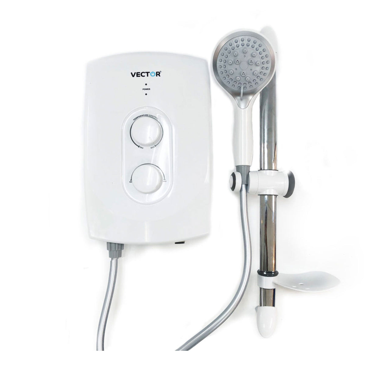 Vector VP-268 Singlepoint Instant Water Heater w/ Stabilizer 3.5 Kw (White)  ***CLASS "B" ITEMS***