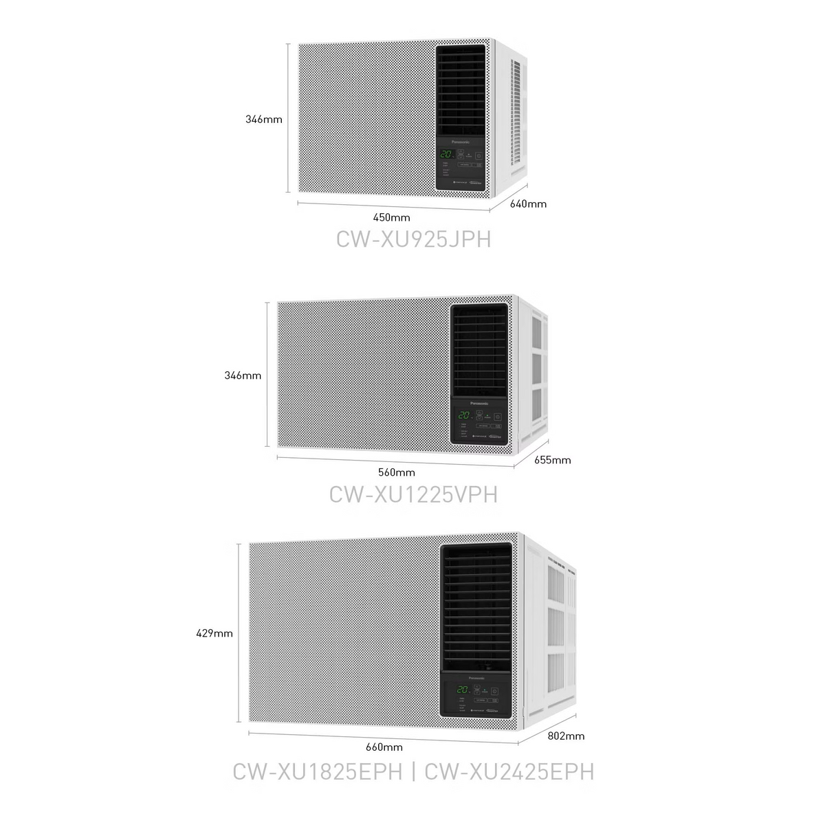 Panasonic CW-XU1825EPH 2.0 HP Full DC Window Type Inverter Air Conditioner with nanoe™ X Technology